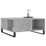 Vidaxl salontafel 80x80x36,5 cm bewerkt hout betongrijs