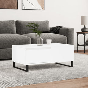Vidaxl salontafel 90x50x36,5 cm bewerkt hout wit