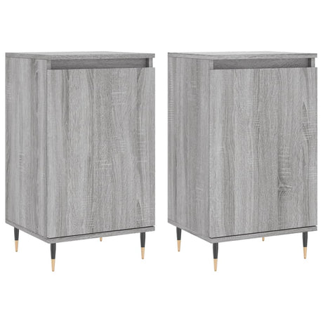 Vidaxl dressoirs 2 st 40x35x70 cm bewerkt hout grijs sonoma