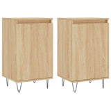 Vidaxl dressoirs 2 st 40x35x70 cm bewerkt hout sonoma eikenkleurig