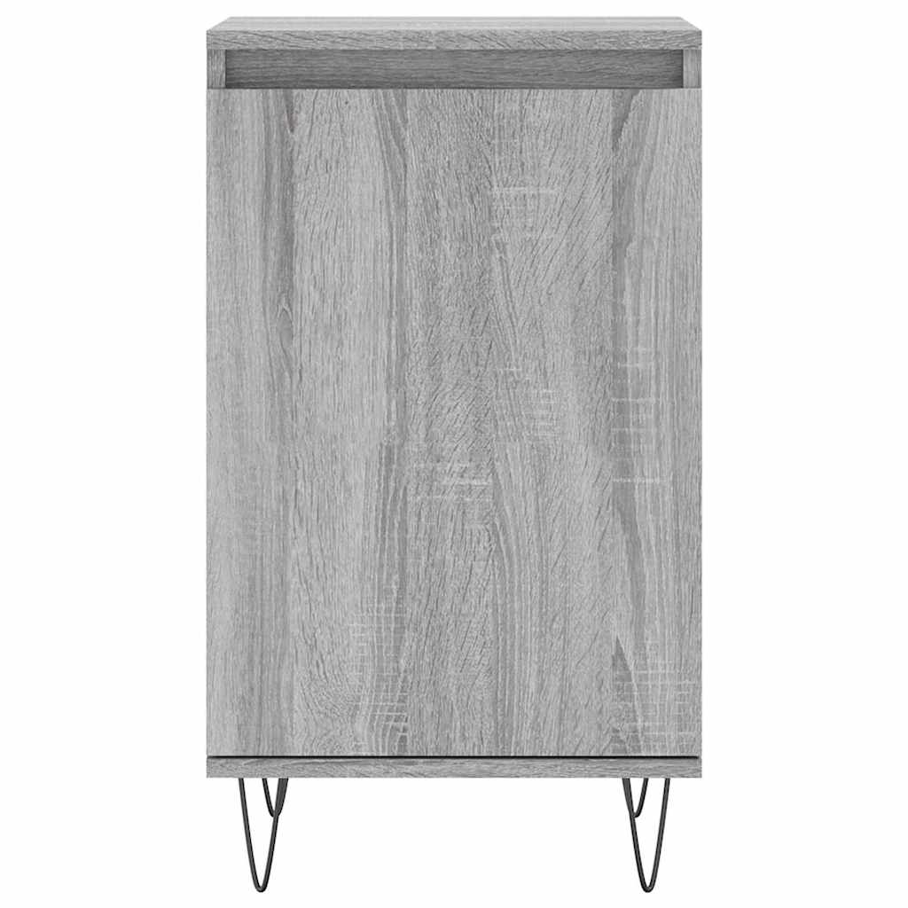 Vidaxl dressoir 40x35x70 cm bewerkt hout grijs sonoma