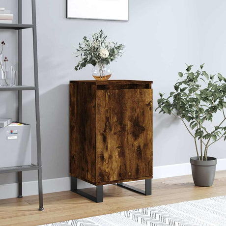 Vidaxl dressoir 40x35x70 cm bewerkt hout gerookt eikenkleurig