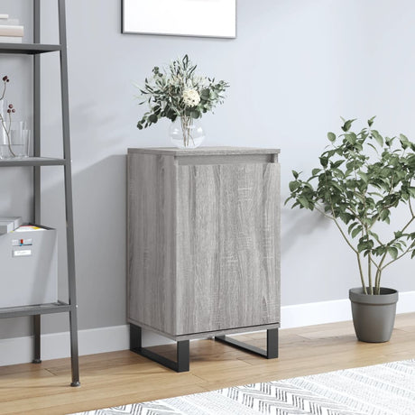 Vidaxl dressoir 40x35x70 cm bewerkt hout grijs sonoma