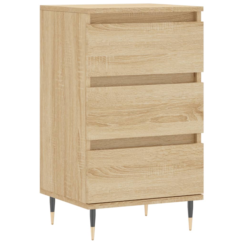 Vidaxl dressoir 40x35x70 cm bewerkt hout sonoma eikenkleurig