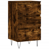Vidaxl dressoir 40x35x70 cm bewerkt hout gerookt eikenkleurig