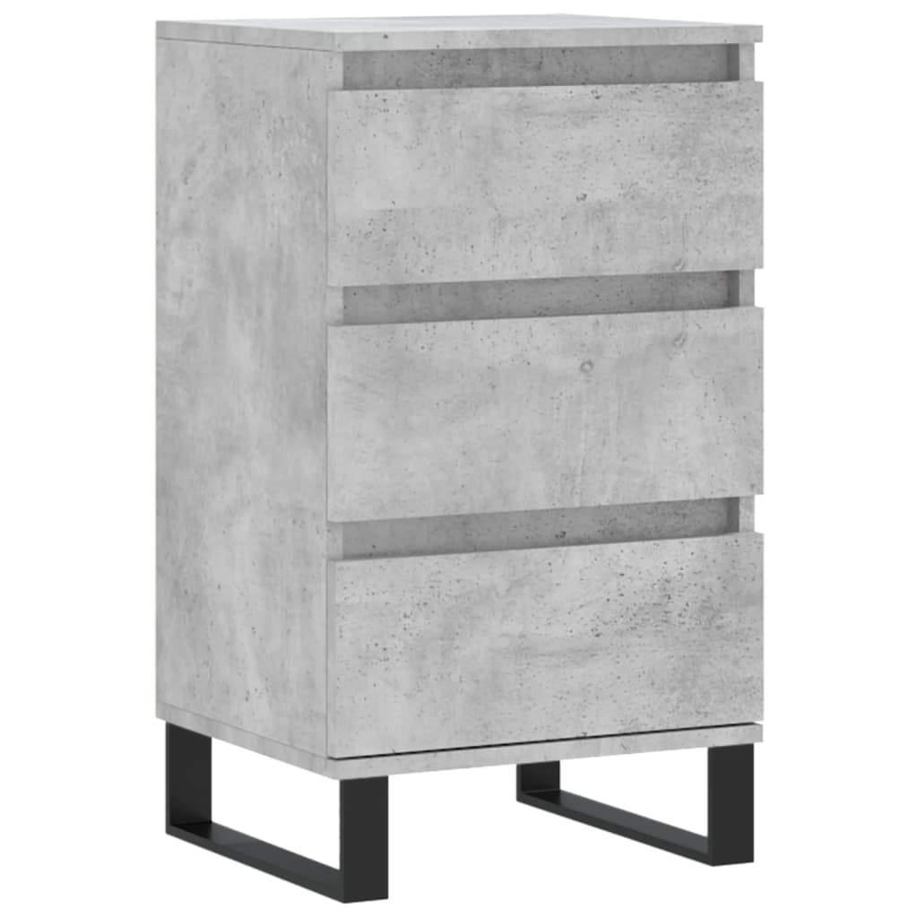 Vidaxl dressoir 40x35x70 cm bewerkt hout betongrijs