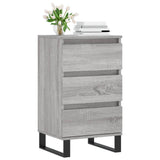 Vidaxl dressoir 40x35x70 cm bewerkt hout grijs sonoma