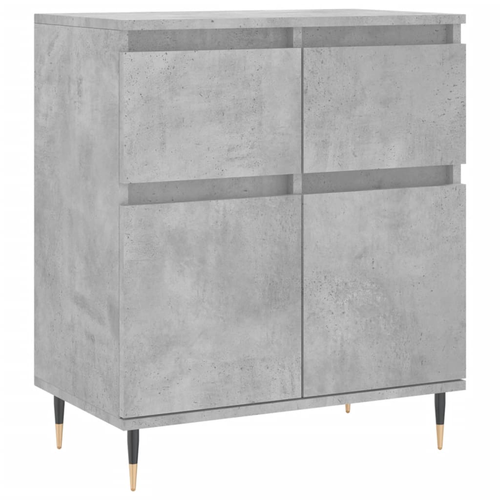 Vidaxl dressoir 60x35x70 cm bewerkt hout betongrijs