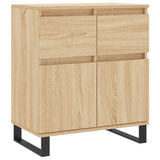 Vidaxl dressoir 60x35x70 cm bewerkt hout sonoma eikenkleurig