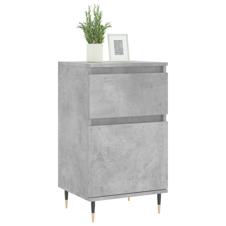 Vidaxl dressoirs 2 st 40x35x70 cm bewerkt hout betongrijs