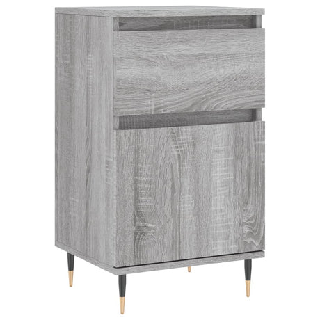 Vidaxl dressoir 40x35x70 cm bewerkt hout grijs sonoma