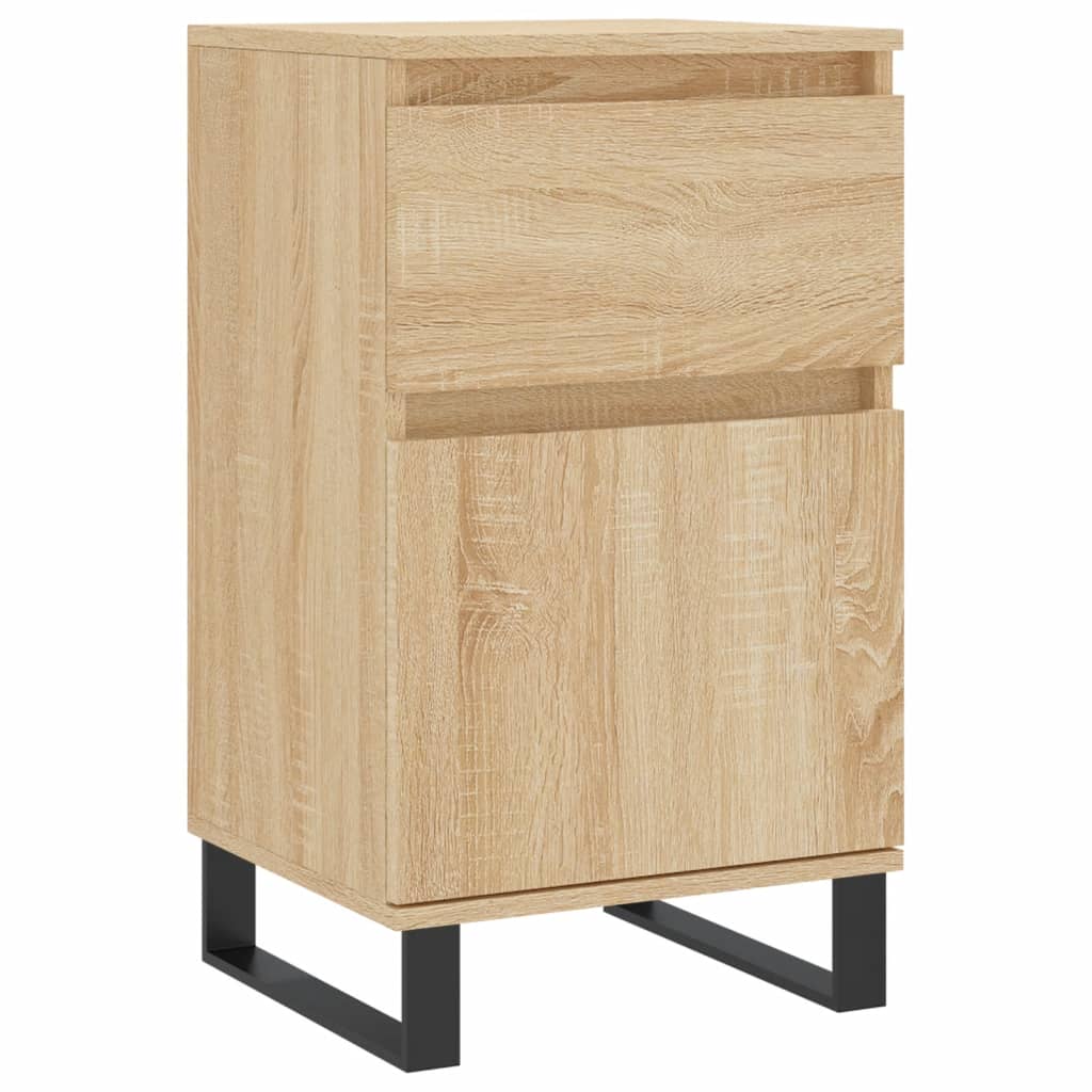Vidaxl dressoir 40x35x70 cm bewerkt hout sonoma eikenkleurig