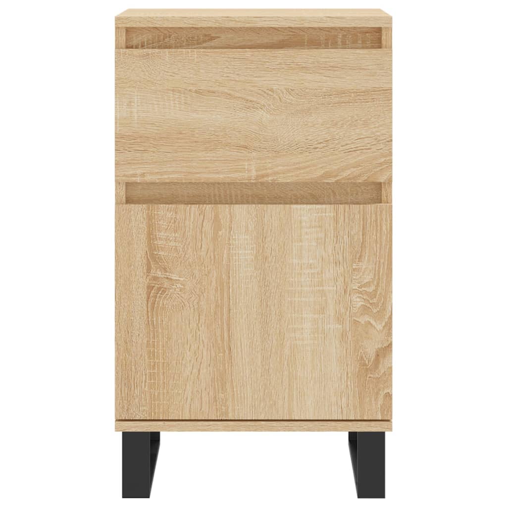 Vidaxl dressoir 40x35x70 cm bewerkt hout sonoma eikenkleurig