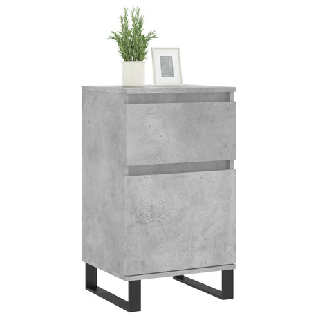 Vidaxl dressoirs 2 st 40x35x70 cm bewerkt hout betongrijs