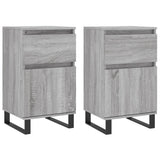 Vidaxl dressoirs 2 st 40x35x70 cm bewerkt hout grijs sonoma