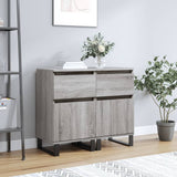 Vidaxl dressoirs 2 st 40x35x70 cm bewerkt hout grijs sonoma