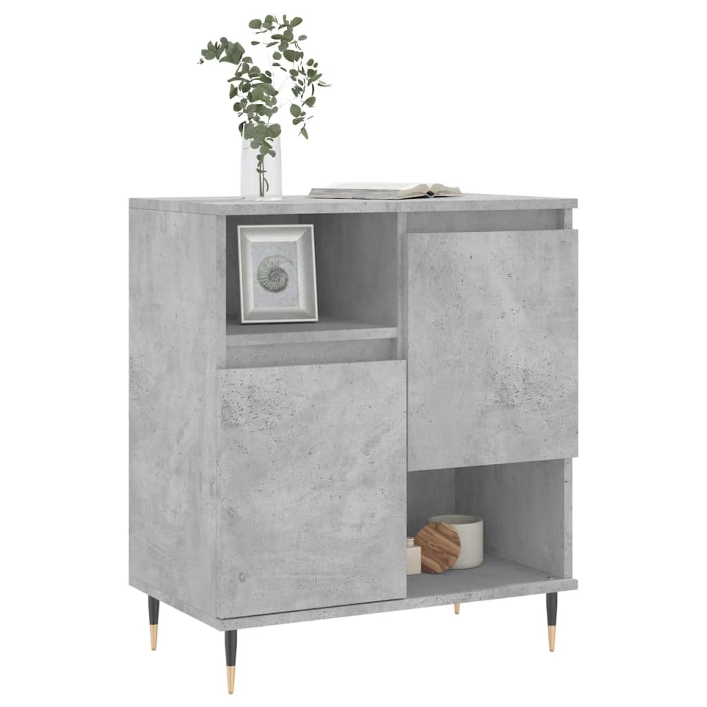 Vidaxl dressoir 60x35x70 cm bewerkt hout betongrijs