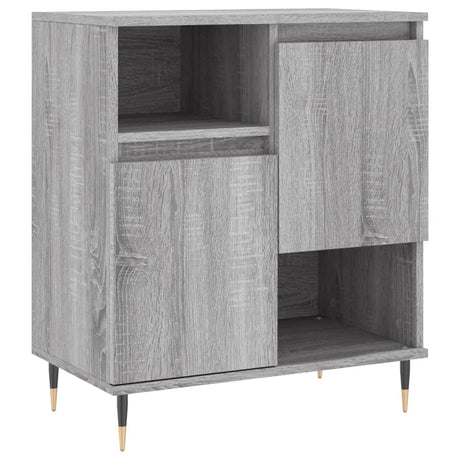 Vidaxl dressoir 60x35x70 cm bewerkt hout grijs sonoma eikenkleurig