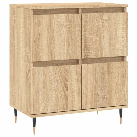 Vidaxl dressoir 60x35x70 cm bewerkt hout sonoma eikenkleurig