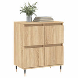 Vidaxl dressoir 60x35x70 cm bewerkt hout sonoma eikenkleurig