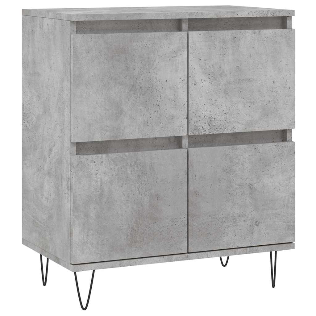 Vidaxl dressoir 60x35x70 cm bewerkt hout betongrijs