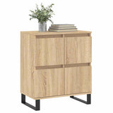 Vidaxl dressoir 60x35x70 cm bewerkt hout sonoma eikenkleurig