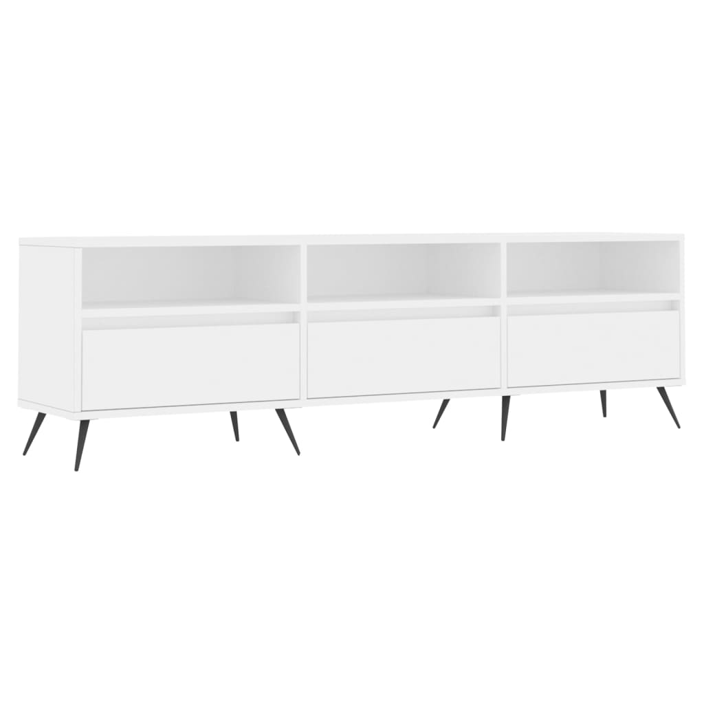 Vidaxl tv-meubel 150x30x44,5 cm bewerkt hout wit