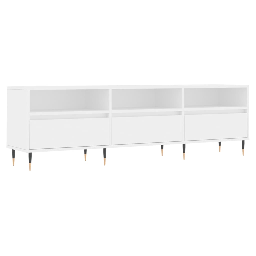 Vidaxl tv-meubel 150x30x44,5 cm bewerkt hout wit