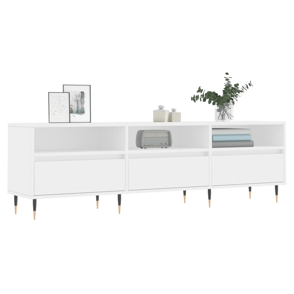 Vidaxl tv-meubel 150x30x44,5 cm bewerkt hout wit