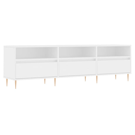 Vidaxl tv-meubel 150x30x44,5 cm bewerkt hout wit