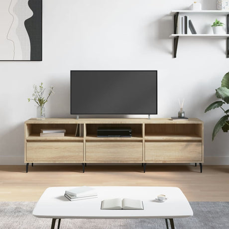 Vidaxl tv-meubel 150x30x44,5 cm bewerkt hout sonoma eikenkleurig