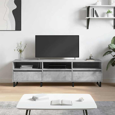 Vidaxl tv-meubel 150x30x44,5 cm bewerkt hout betongrijs