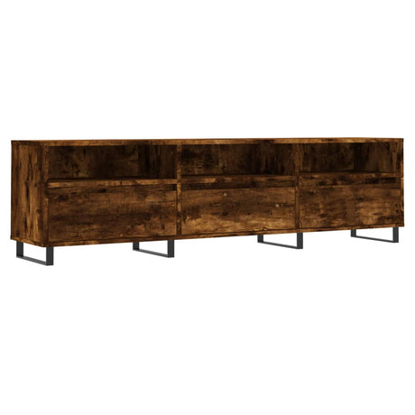 Vidaxl tv-meubel 150x30x44,5 cm bewerkt hout gerookt eikenkleurig