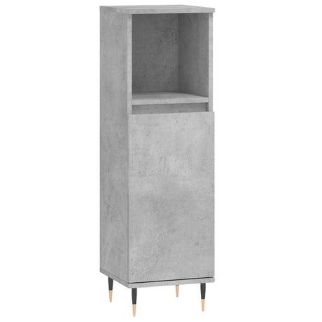 Vidaxl badkamerkast 30x30x100 cm bewerkt hout betongrijs