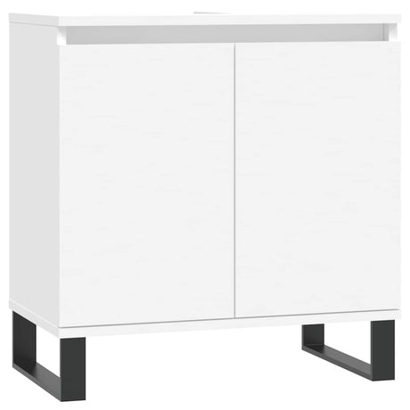 Vidaxl badkamerkast 58x33x60 cm bewerkt hout wit