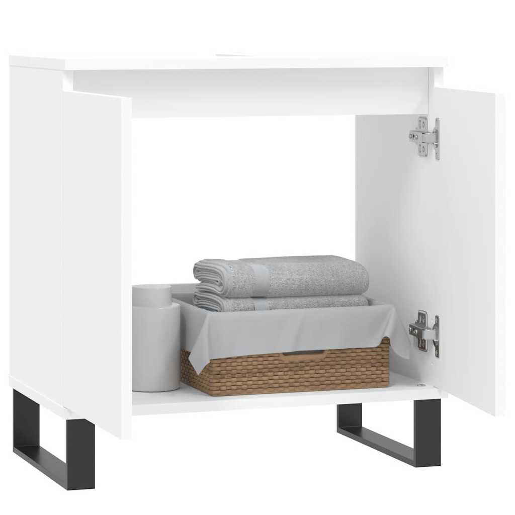 Vidaxl badkamerkast 58x33x60 cm bewerkt hout wit