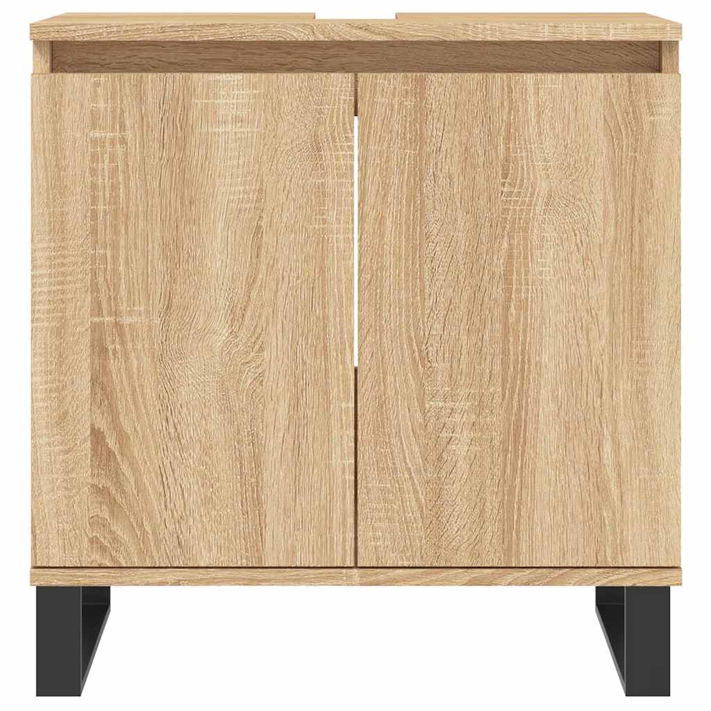Vidaxl badkamerkast 58x33x60 cm bewerkt hout sonoma eikenkleurig