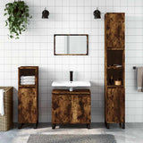 Vidaxl badkamerkast 58x33x60 cm bewerkt hout gerookt eikenkleurig