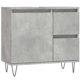 Vidaxl badkamerkast 65x33x60 cm bewerkt hout betongrijs