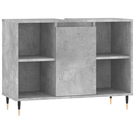 Vidaxl badkamerkast 80x33x60 cm bewerkt hout betongrijs