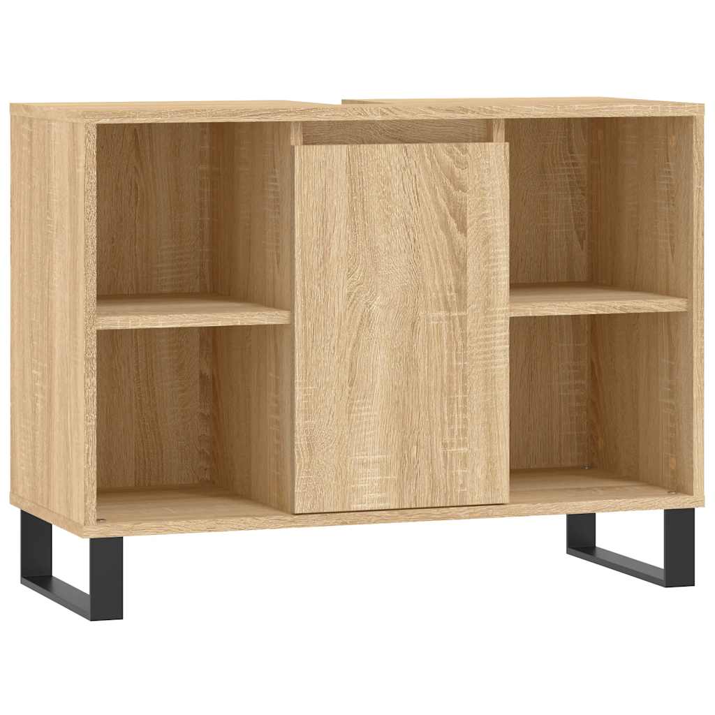 Vidaxl badkamerkast 80x33x60 cm bewerkt hout sonoma eikenkleurig