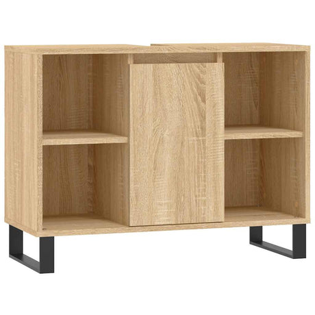 Vidaxl badkamerkast 80x33x60 cm bewerkt hout sonoma eikenkleurig