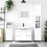 Vidaxl badkamerkast 80x33x60 cm bewerkt hout wit