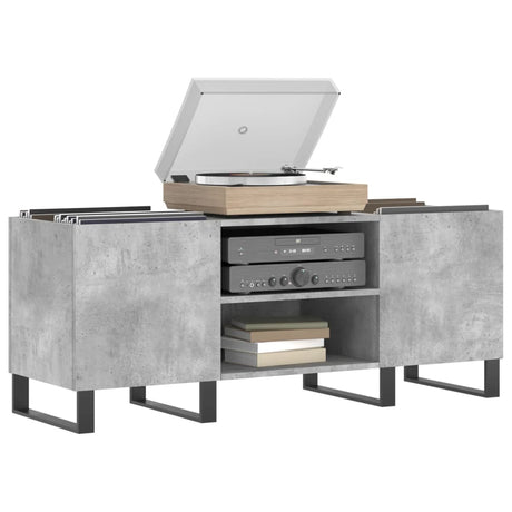 Vidaxl platenkast 121x38x48 cm bewerkt hout betongrijs