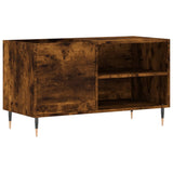 Vidaxl platenkast 85x38x48 cm bewerkt hout gerookt eikenkleurig