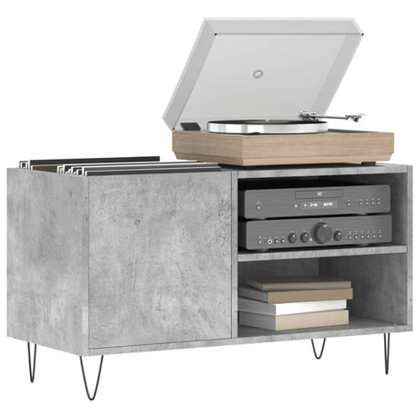Vidaxl platenkast 85x38x48 cm bewerkt hout betongrijs