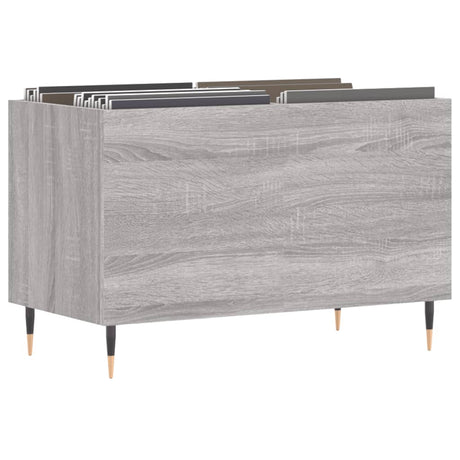 Vidaxl platenkast 74,5x38x48 cm bewerkt hout grijs sonoma eikenkleurig