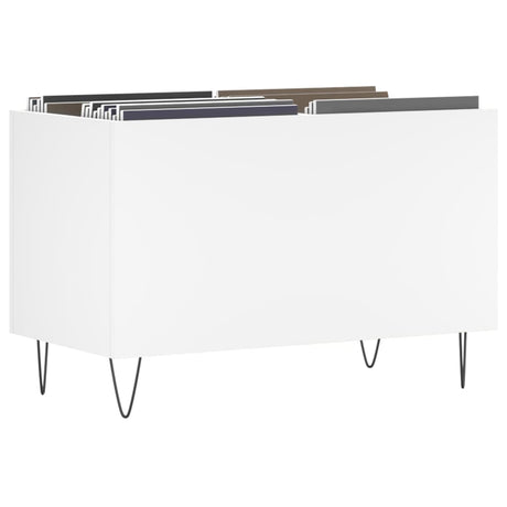 Vidaxl platenkast 74,5x38x48 cm bewerkt hout wit