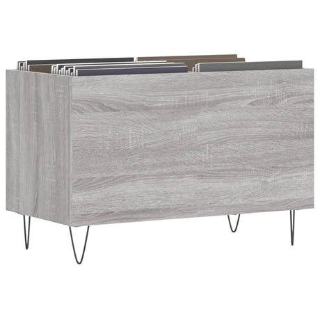 Vidaxl platenkast 74,5x38x48 cm bewerkt hout grijs sonoma eikenkleurig