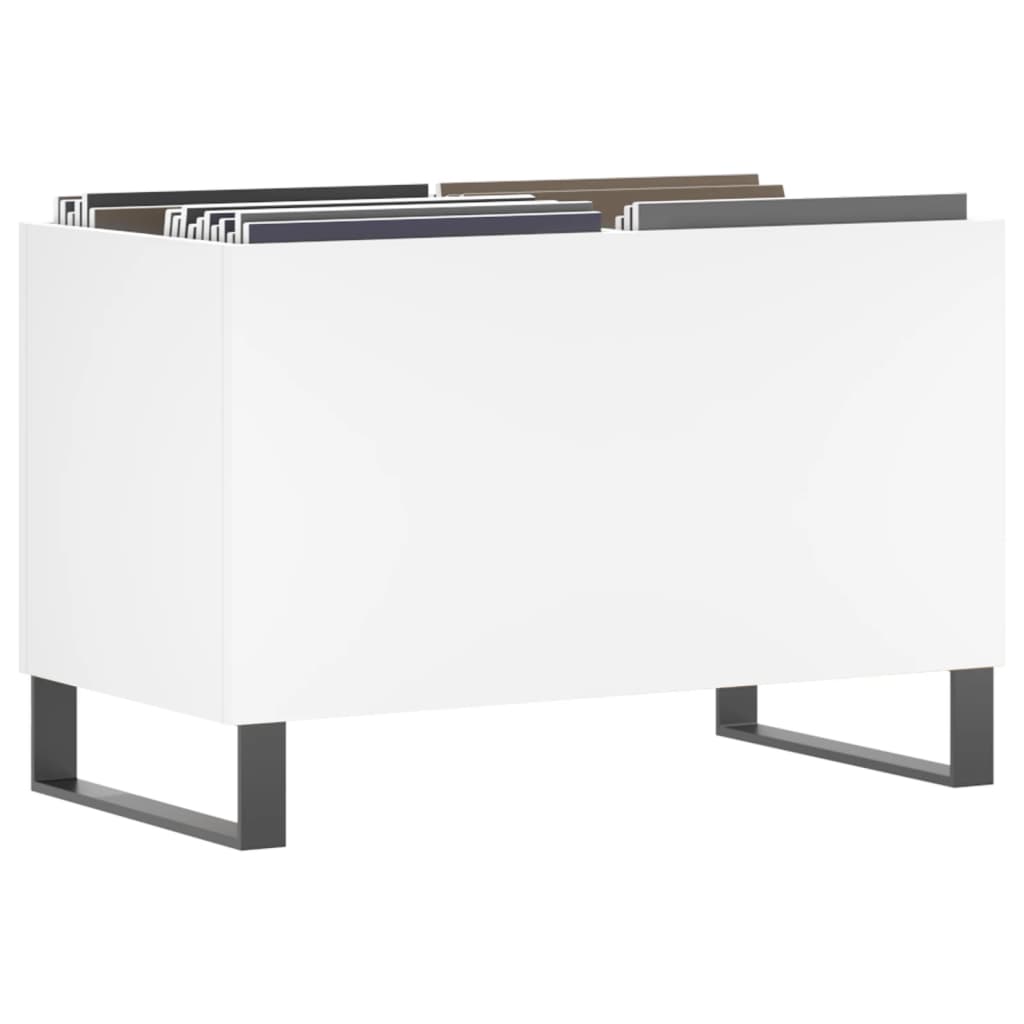 Vidaxl platenkast 74,5x38x48 cm bewerkt hout wit